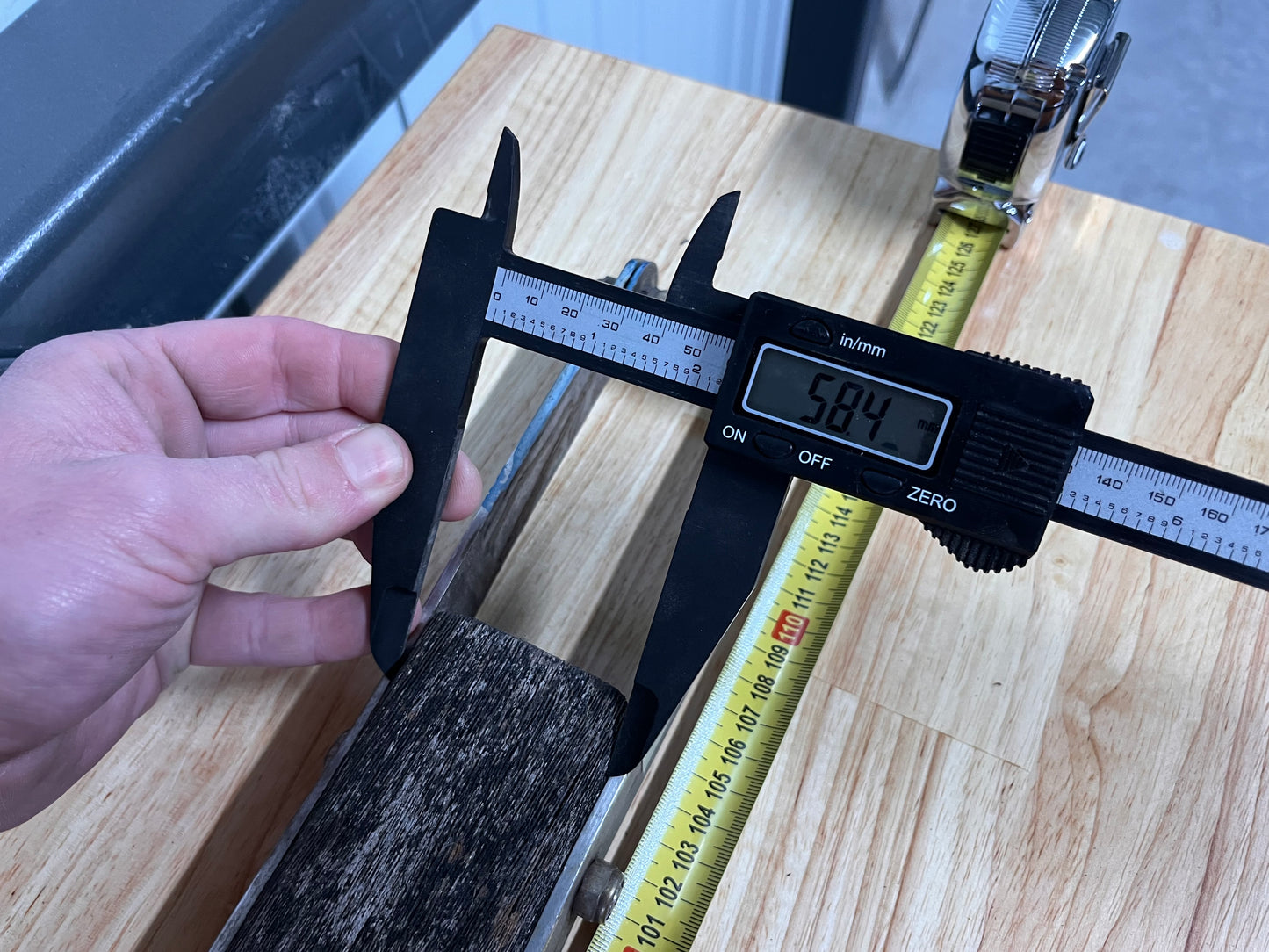 Houten helmstok 105 cm