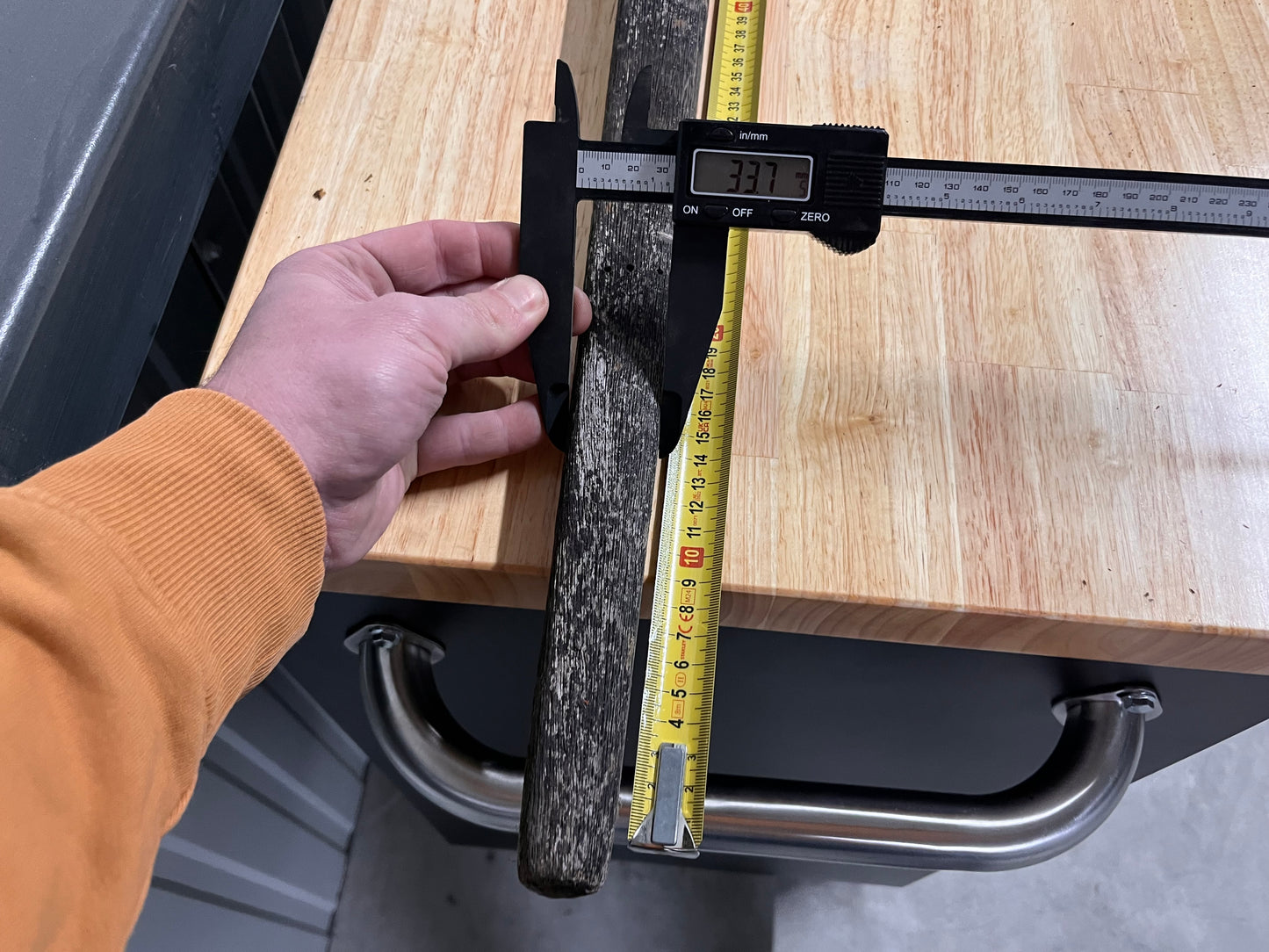 Houten helmstok 105 cm