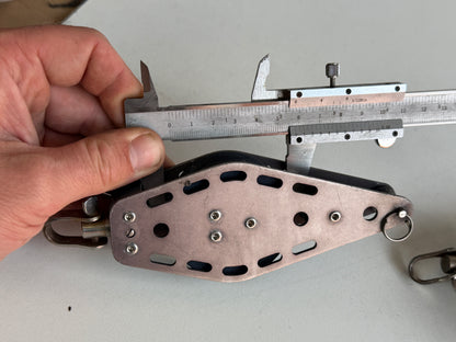 Vioolblokken / grootschoot blokken 57 mm tot 12 mm lijn
