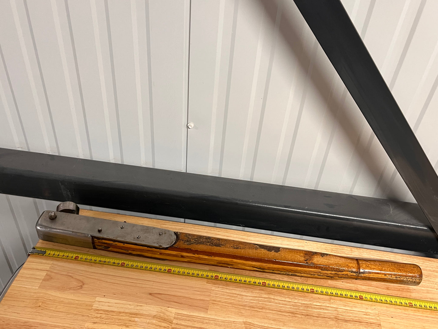 Houten helmstok 85 cm