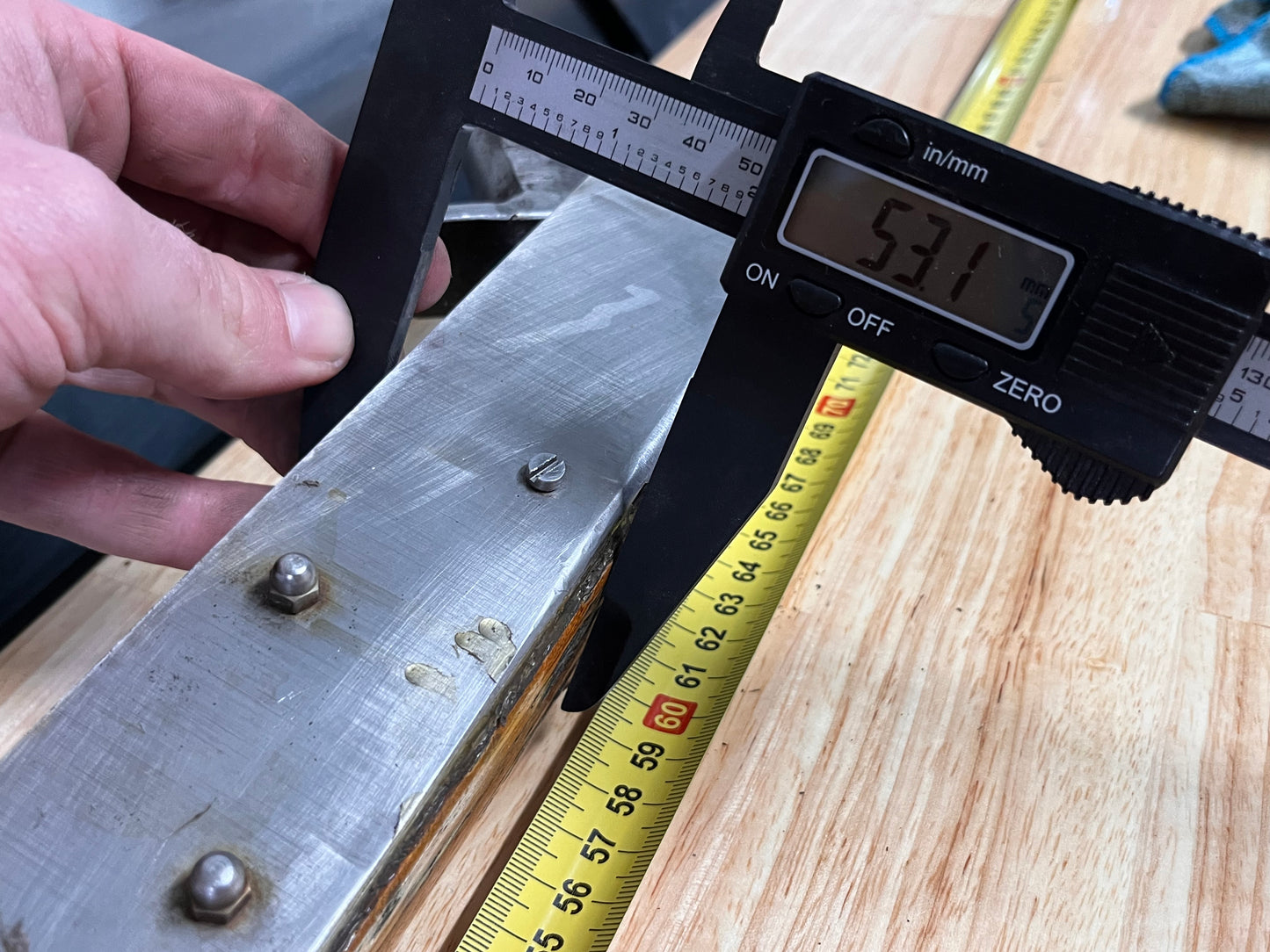 Houten helmstok 85 cm