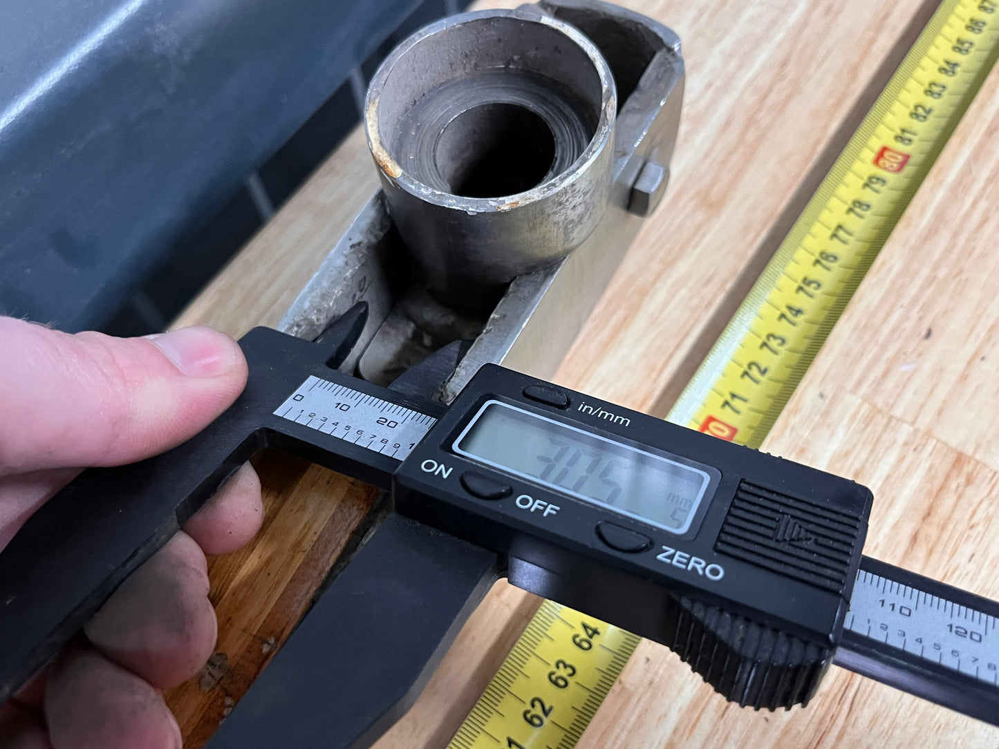 Houten helmstok 85 cm