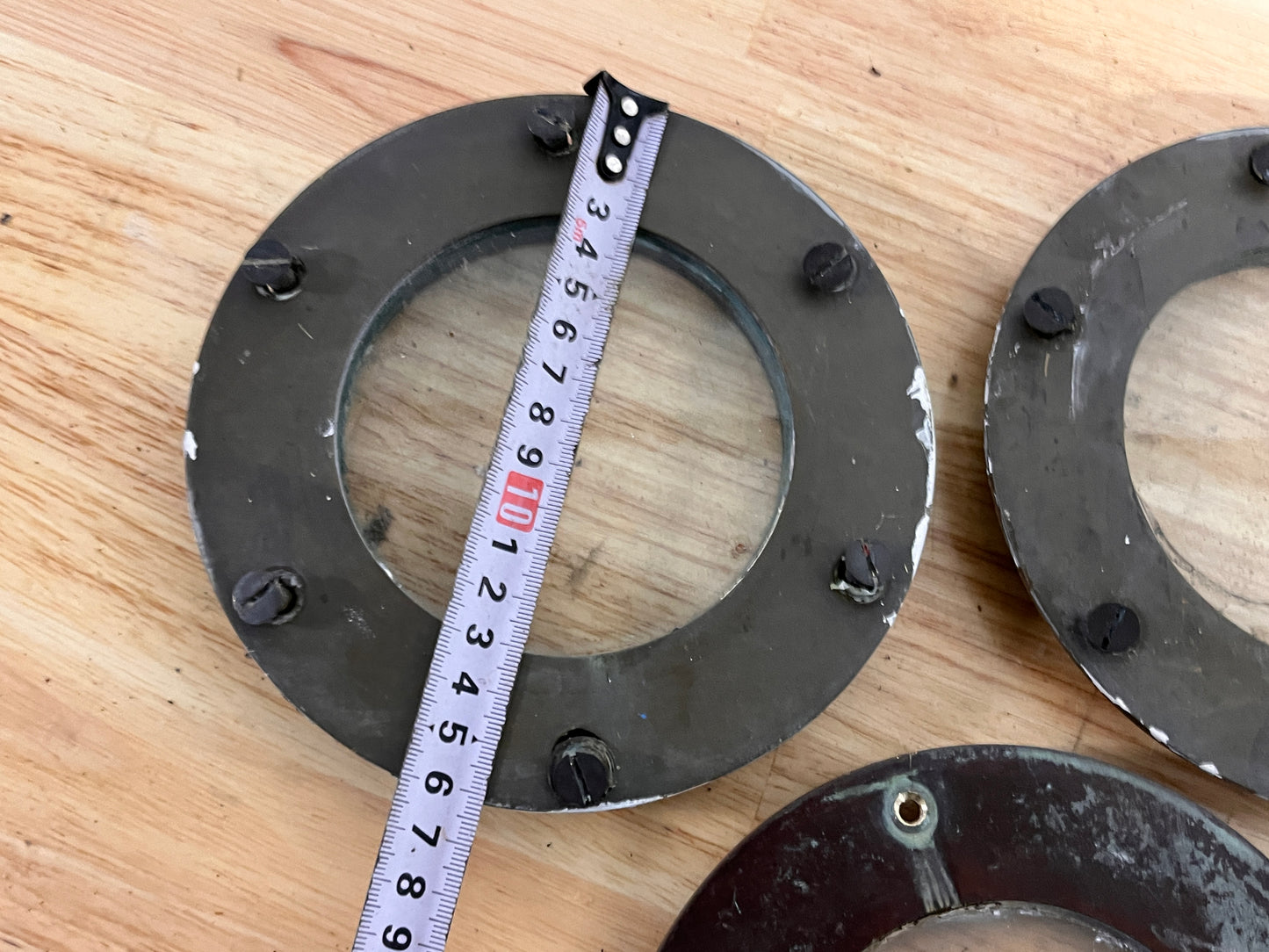 Bronzen patrijspoort / lichtrand 160 mm