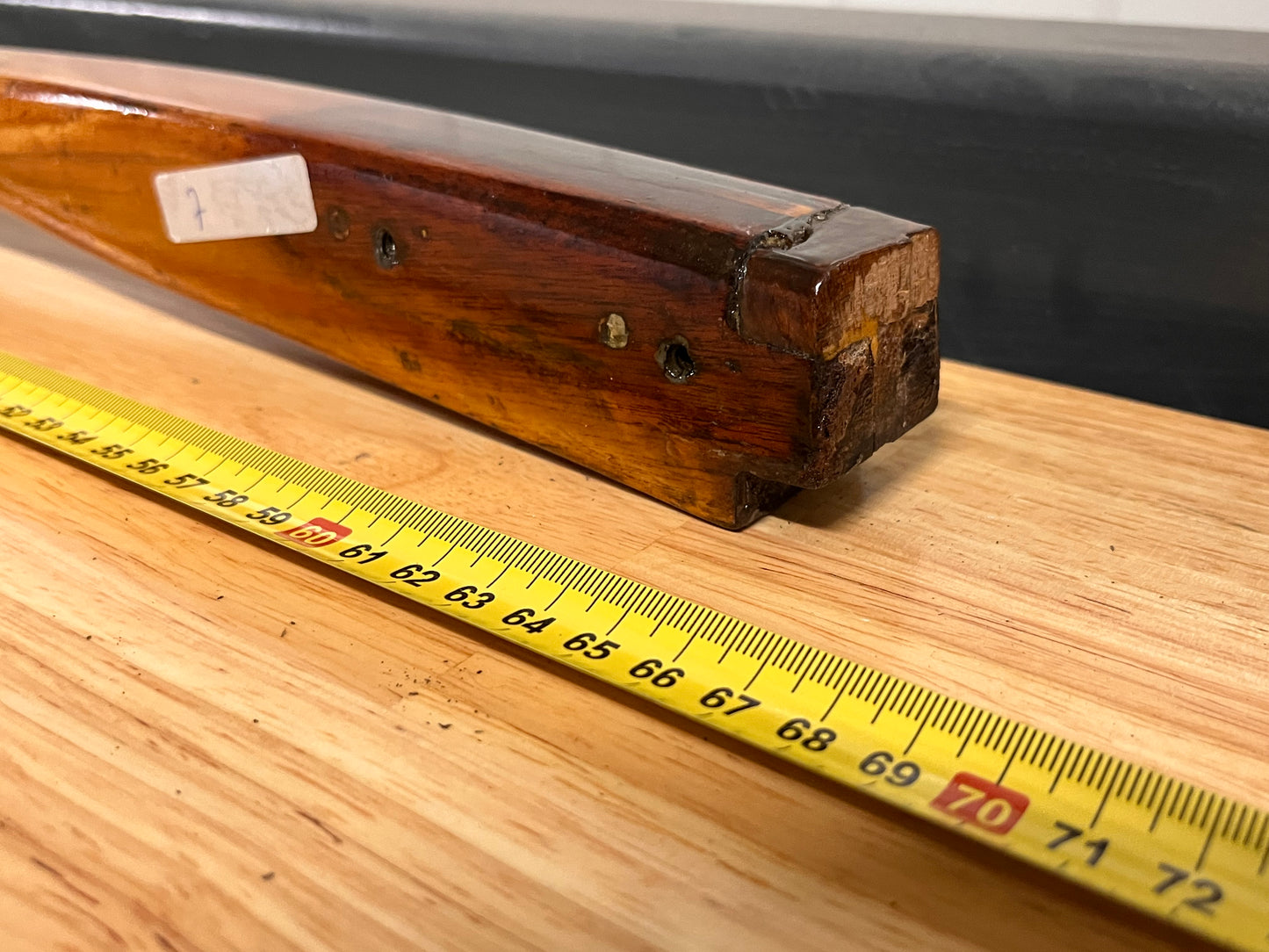 Houten helmstok 65 cm