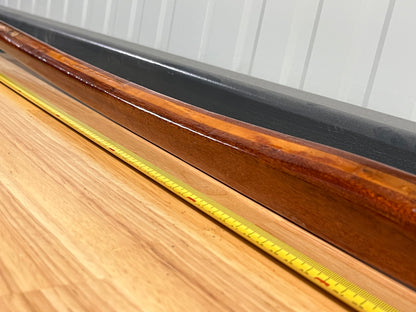 Houten helmstok met bronzen beslag 90 cm