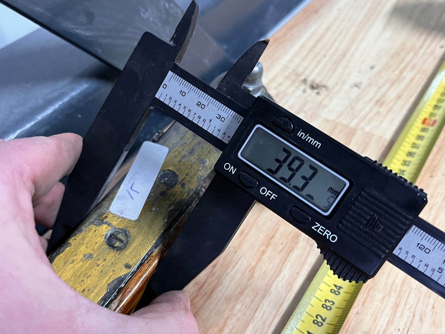 Houten helmstok 90 cm