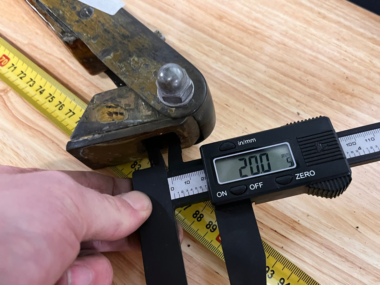 Houten helmstok 90 cm