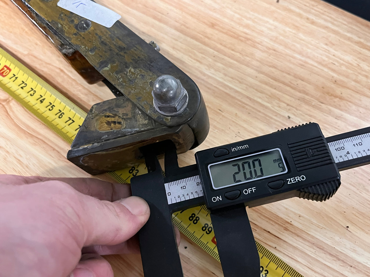 Houten helmstok 90 cm