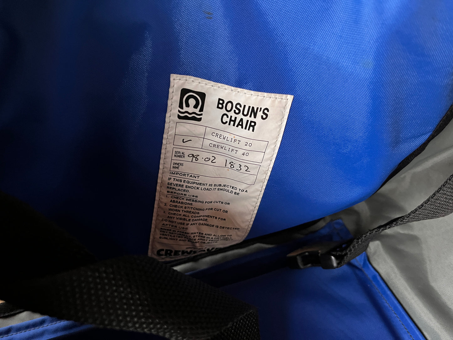 Bootsmanstoel Crewsaver Crewlift 40