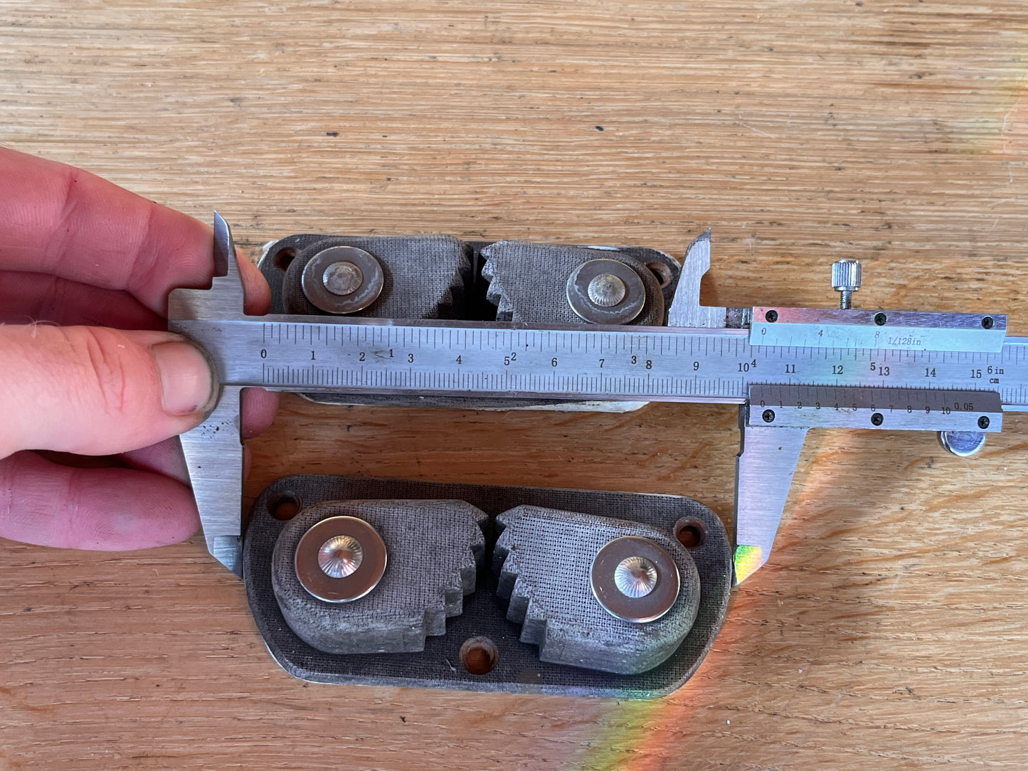 Tufnol schootklem / cam cleat 6-14 mm