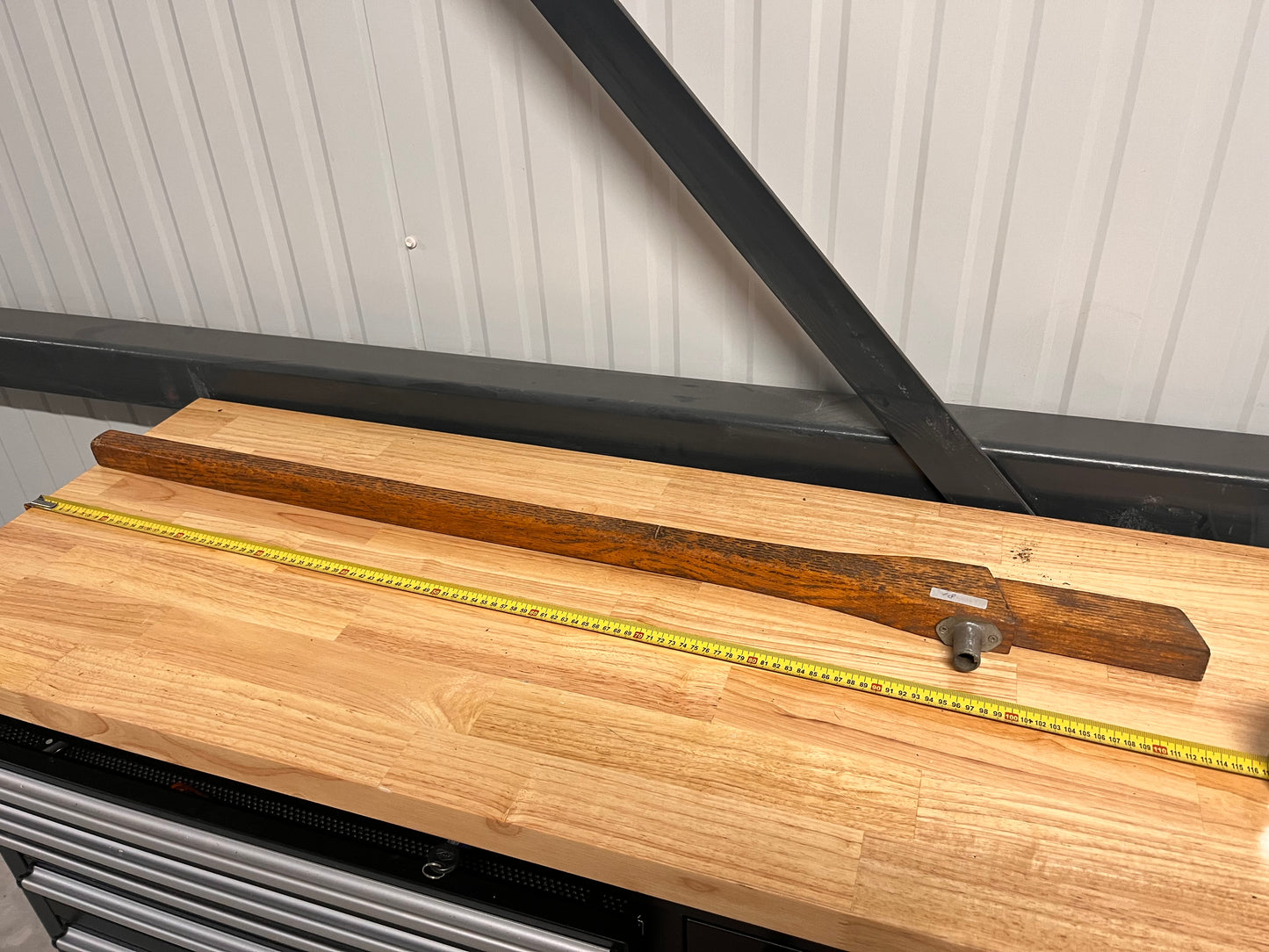 Houten helmstok 113 cm