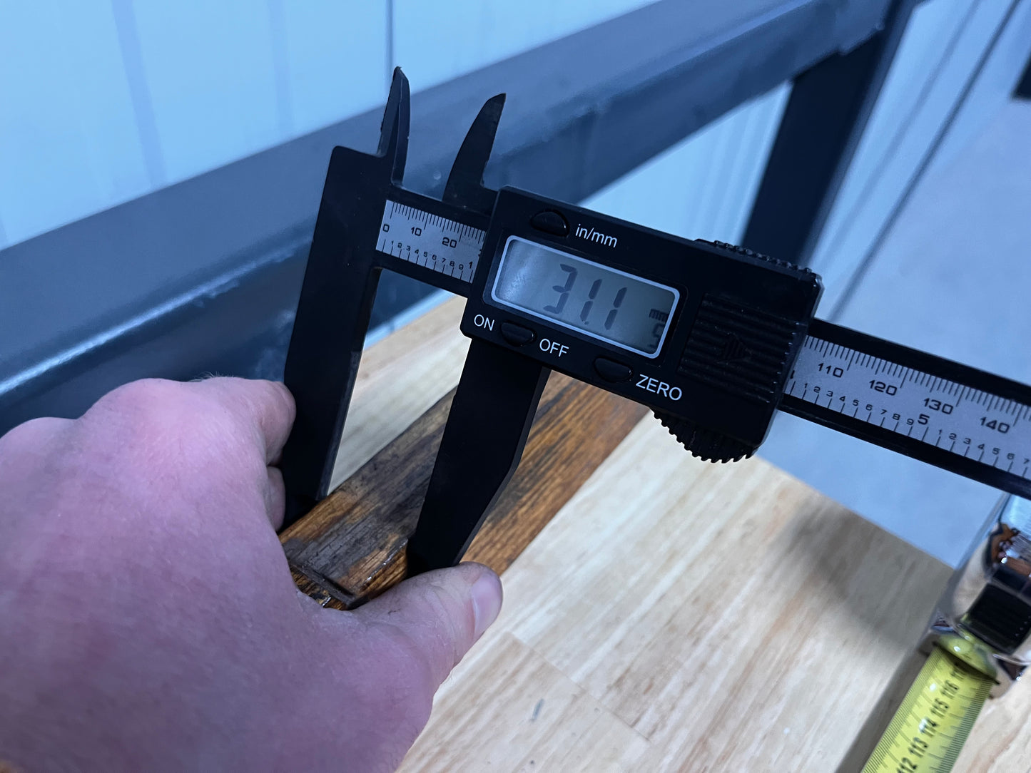 Houten helmstok 113 cm