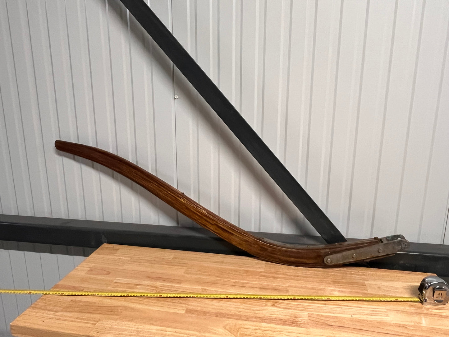 Gebogen helmstok 130 cm