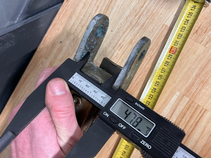 Gebogen helmstok 130 cm