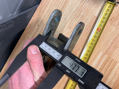 Gebogen helmstok 130 cm