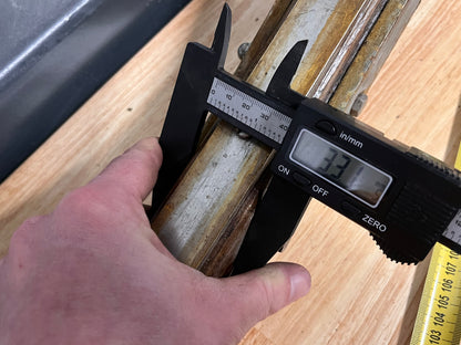 Gebogen helmstok 130 cm