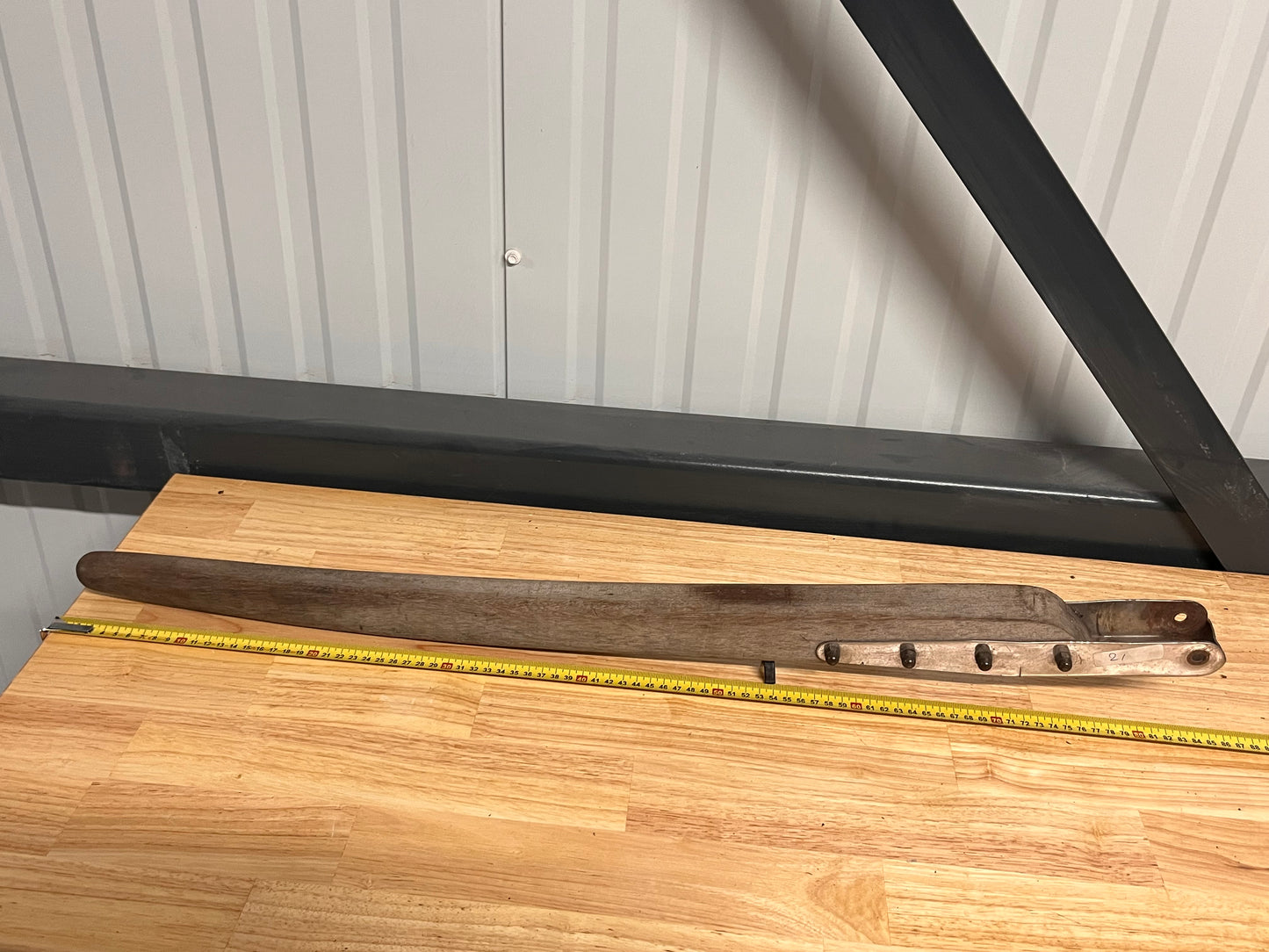 Houten helmstok 80 cm