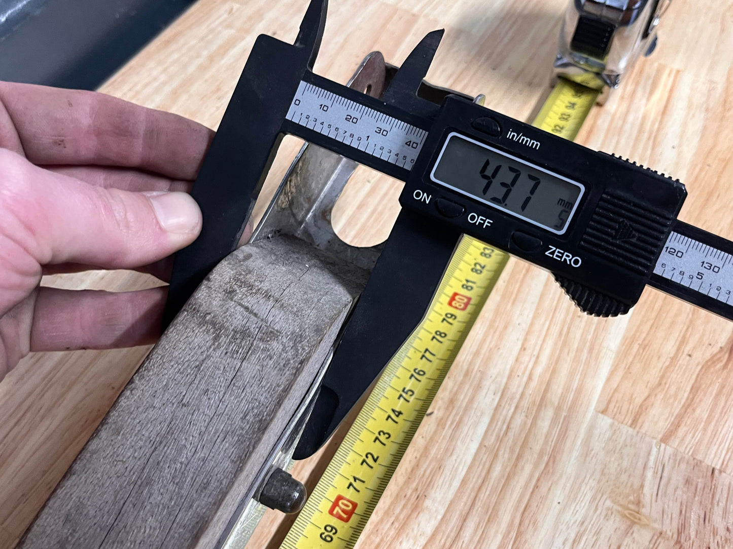 Houten helmstok 80 cm