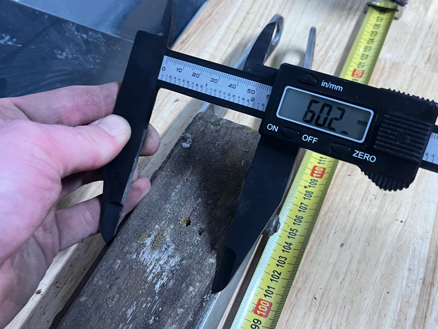 Houten helmstok 110 cm