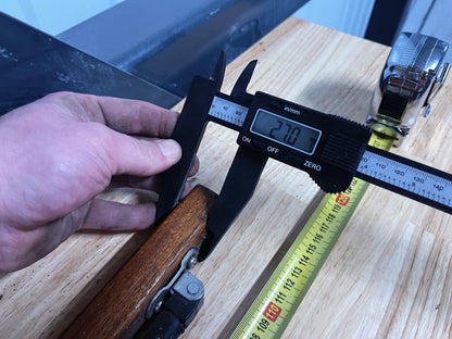 Houten helmstok 112 cm + helmstokverlenger