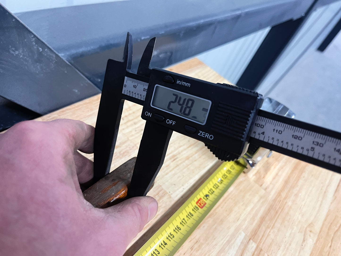Houten helmstok 112 cm + helmstokverlenger