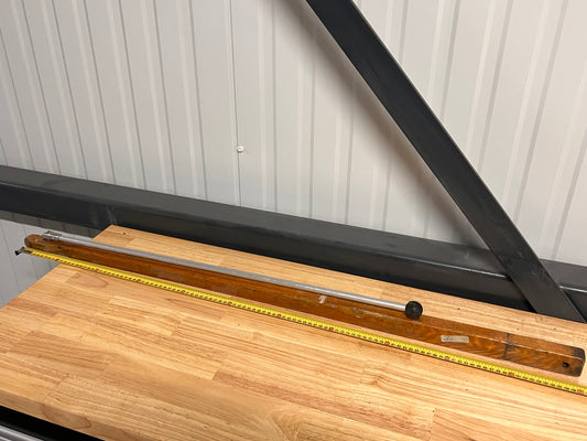 Houten helmstok 110 cm + helmstokverlenger