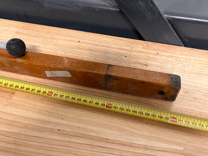 Houten helmstok 110 cm + helmstokverlenger