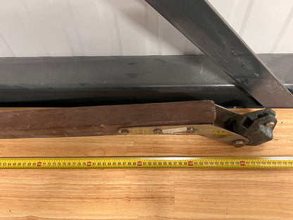 Houten gebogen helmstok 110 cm