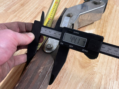 Houten gebogen helmstok 110 cm