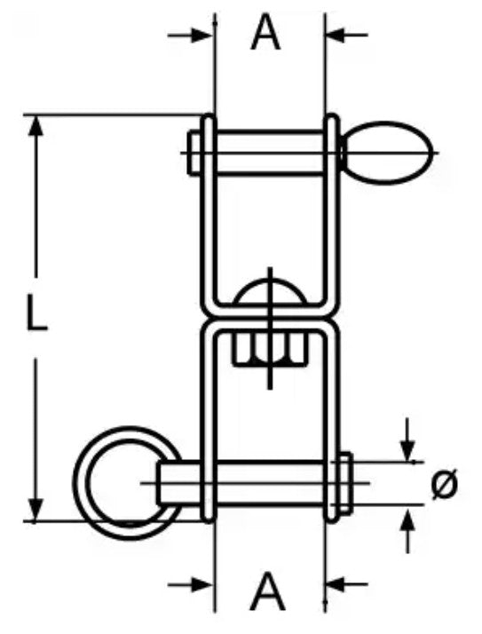 Boat Vision Plaatwartel L47 x B12 x ›5 mm./A2-304