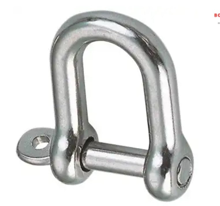 D-Sluiting kort 10 x 20 x 36 mm 4500 kg A4/316