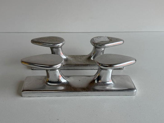 2 x Dubbele bolder aluminium 245 mm